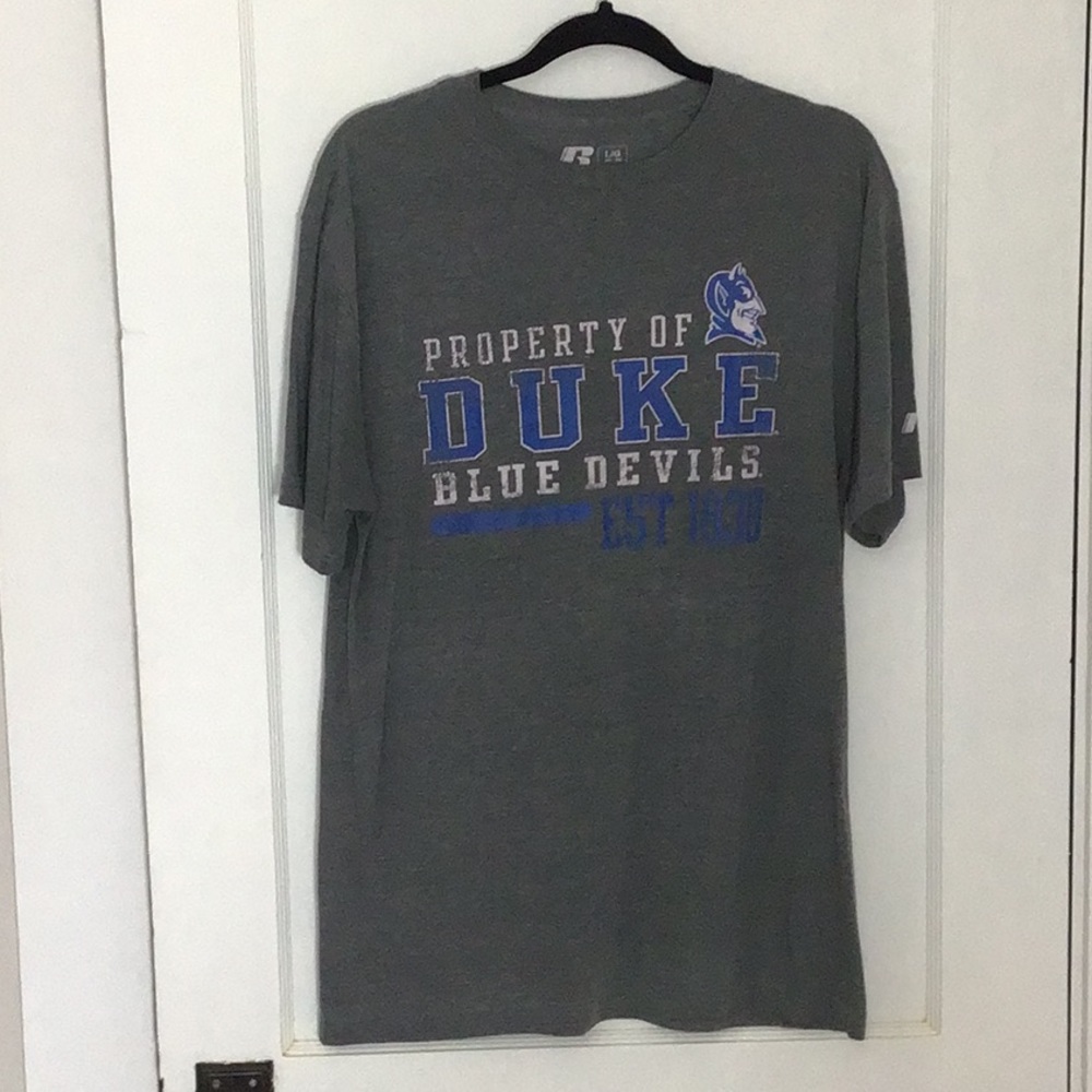 4/$25 Russell DUKE short sleeve t-shirt large